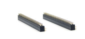 Conector de pines de paso de 2.54mm, doble fila, ángulo recto, H:7.4mm/Ancho:6.35mm, G/F L11.8mm/16.8mm, 2*40P - Product Image 5