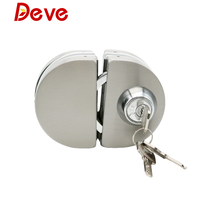 Serrure de porte coulissante sans cadre en verre, moderne, commerciale, ronde, étanche, en acier inoxydable, pour entrée principale, par Deve China