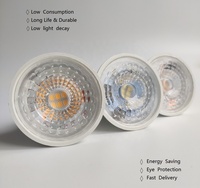 Ampoules LED GU10 à intensité variable et non variable, haute efficacité COB et SMD, AC85-265V, ampoule GU10