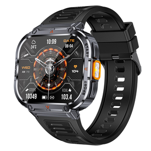 Outdoor Torch Smart Watch With Rugged Design 2.0 Inch Display Answer Call Feature and Remote Control Activity Tracker <b>Heart</b> Rate - Product Image 1