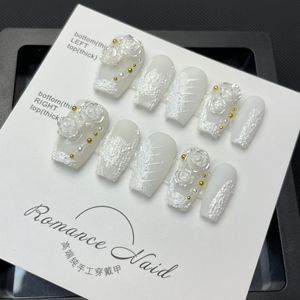 เล็บปลอมทรงดาวเทียมทรงสั้นสีสันสดใสพิมพ์ลายดาวแบบสั้นเล็บปลอมสไตล์ไทย - Product Image 6