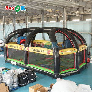 Terrain de basket-ball récréatif pour enfants Bounce House, arène de combat gonflable avec bâtons Jeu de lancer Grand saut renforcé - Product Image 2