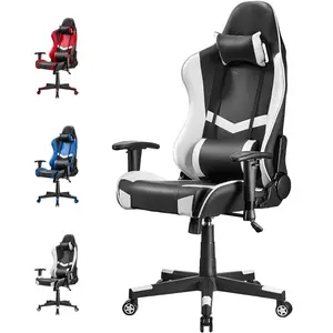 2024 European hot sale professional gamer used Silla Gamer PVC Leather Ergonomics Recliner Computer PC Gaming Chair in stock