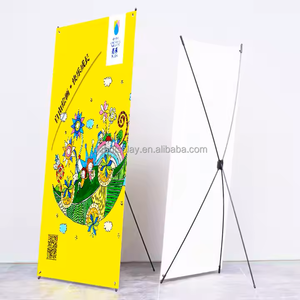 定制瑞琪RQ-00057 X横幅支架免费印刷广告批发展示供应商便携式可调伸缩促销 - Product Image 3