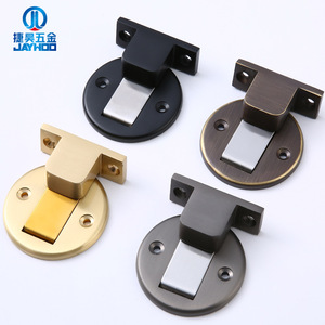 Jayhoo Tope de Puerta Magnético Oculto de Latón para Montaje en Suelo, Sujeción Fuerte para Puertas de Madera Interiores, Diseño Minimalista - Product Image 1