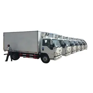 China hizo 1SUZU camiones de caja refrigerada 4x2 LHD 1SUZU 5C a 20C transporte frigorífico furgoneta congelador caja camión refeer