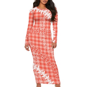 Dropshipping ropa mujer suministro de fábrica impresión bajo demanda diseño único traje sus preferencias Vestido de manga larga para mujer - Product Image 2