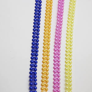 Fabricant n ° 4 fait <span class=keywords><strong>à</strong></span> la main bricolage plastique dentelle semi-circulaire Double rangée Double ligne ABS bijoux résultats composants - Product Image 3