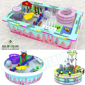 Rêve Enfants Poisson Roue Hydraulique Pluie Vortex Boule Fontaine Flottante Obstacle Building Block Interactive Water Table Fort Equipment - Product Image 4