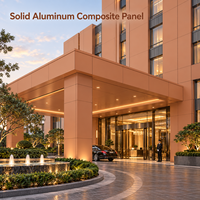 Panneau composite en aluminium massif 4 mm 1220x2440 mm gris ACM pour panneaux de porte de meubles