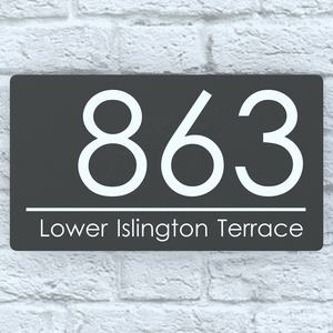 2022 nouveau Style de signe de numéro de maison Plaques d'adresse personnalisées <span class=keywords><strong>plaque</strong></span> de porte pour la maison et l'entreprise - Product Image 2