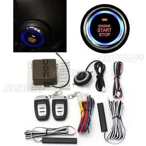 Audew Car Engine Start <b>Stop</b> SUV Keyless Entry Engine Start <b>Alarm</b> System Push Button Remote Starter <b>Stop</b> Auto Car Accessories - Product Image 6