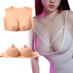 2024 Fake Boobs Transgender Shemale Fake Silicon Chest B C D E G Cup Adult Big Tits Artificial Silicone Breast Form Crossdress