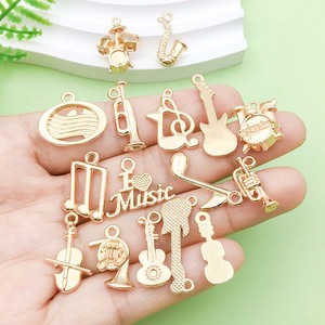 Gold Alloy Musical Instrument Pendants Mixed Shapes For DIY Jewelry Making Earrings Necklace Accessories - Product Image 1