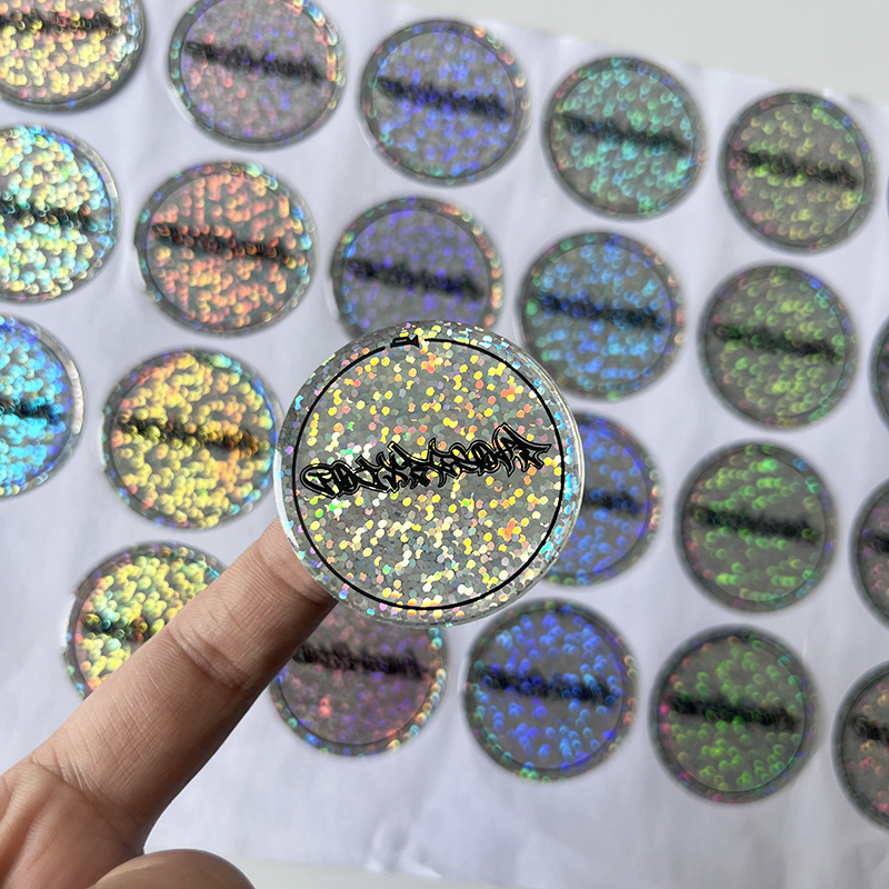 Pegatina cúpula holográfica Glitter