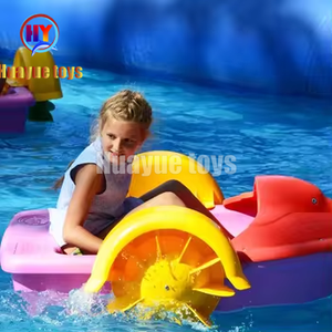 HUAYUE <span class=keywords><strong>prix</strong></span> d'usine petite main enfants différentes tailles famille vert clair avec bateau à aubes <span class=keywords><strong>gonflable</strong></span> de haute qualité - Product Image 2