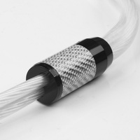 Version améliorée 5NOCC câble de haut-parleur en argent pur fiches bananes blindage combiné PVC-amplificateur Audio haut de gamme stock d'ordinateur