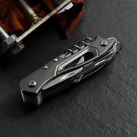 Couteau pliant en acier inoxydable Hongrui, manche en aluminium, multi-outils, couteau de survie pour hommes, couteau de poche pour le camping, porte-clés, cadeau, instructions