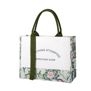 Custom Logo Recyclable Canvas Eco-Friendly Foldable Tote Bag Medium High Sensitivity Corporate Advertising Holiday Gift Modern - Product Image 1