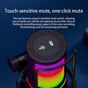 Micrófono de Condensador USB RGB, Micrófono para Streaming y Juegos, Plug&Play, Compatible con Windows/<span class=keywords><strong>MAC</strong></span> para Grabación en Estudio - Product Image 4