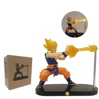 Figura Decorativa de Anime de Dragon Ball, Son Goku Kamehameha, Puede Emitir Luz, Ondas de Choque, Levitación, Luz Nocturna, Producto Nuevo
