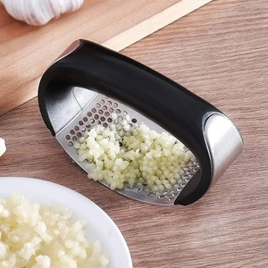 Multi-function Manual Garlic Press Curved Garlic Grinding Slicer <b>Chopper</b> Stainless Steel Garlic Presses Cooking Gadgets Tools - Product Image 1