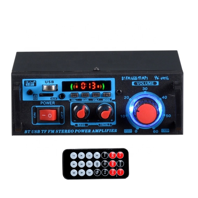 Stereo Audio Power Amplifier Dual Channel Amp Sound Speaker BT Amplifier