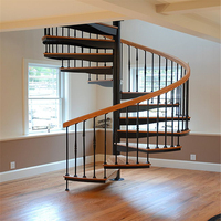 Prix des escaliers en bois pour loft, escaliers en spirale à balustres droits en acier inoxydable, escaliers flottants en métal, escaliers en marbre, design moderne, main courante