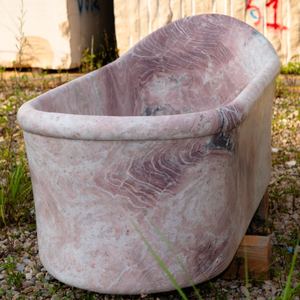 Bañeras Independientes de Lujo TMZ para Baño, Talladas a Mano, Modernas, de Piedra Natural Pulida, Bañera de Mármol Blanco para Uso en Hoteles - Product Image 5