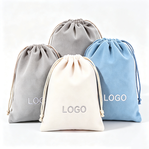 Bolsa de Terciopelo con Cordón, Multicolor, Suave, para Joyería, con Logotipo Personalizado, Venta al por Mayor, para Guardar Anillos, Aretes y Collares - Product Image 5