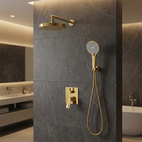 Robinets de bain-douche à deux fonctions design moderne Ensemble de douche encastré
