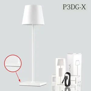 LED Rechargeable Battery Operated Touch Table Lamptable Lamp Usb Charging Modern Nordic Cordless Rechargeable Bar Table Lamp