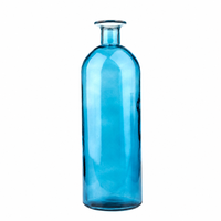 Vase en verre coloré fait main de style Art Déco, écologique, à bouche étroite, pour une seule fleur, multicolore, hydroponique, pour la maison et la table