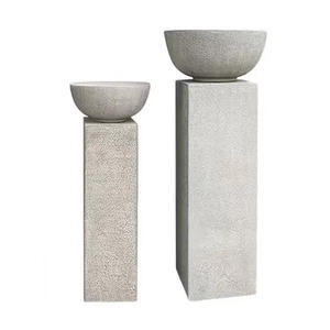 Vaso moderno per uso interno ed esterno-grande vaso di fiori in fibra di vetro per cortile e <span class=keywords><strong>Villa</strong></span> ristorante dell'hotel - Product Image 2