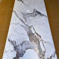 3mm PVC Marbre Panneau Mural Design Moderne Peel and Stick Installation Feuille Imperméable pour Salon Salle de Bain Hôpital Villa