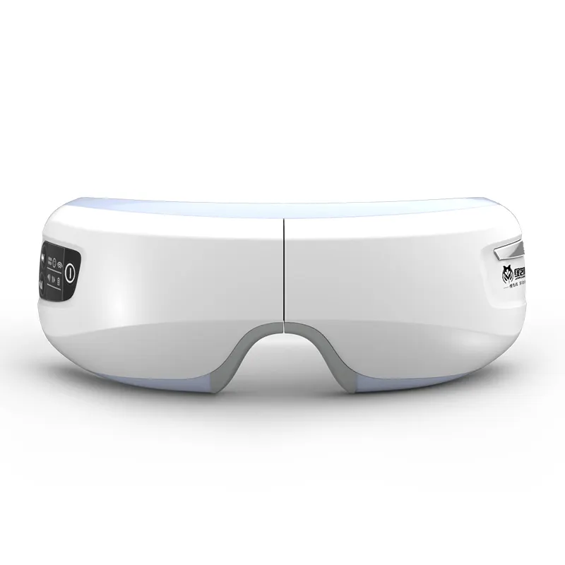 Аккумуляторный Электрический массажер для глаз с функцией Mp3, беспроводные вибрационные магнитные инфракрасные очки с подогревом