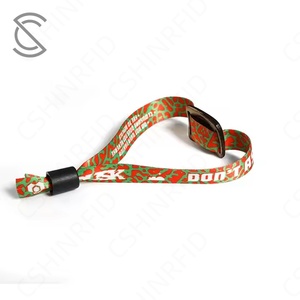Bracelet NFC réglable en polyester RPET fait main, certifié écologique, coquille de noix de coco, puces NTAG213/216, ISO 14443A, carte de membre - Product Image 3