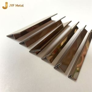 LL351 High Quality Free Sample 304 Stainless Steel T Shape <b>Tile</b> Edge Trim Modern Design Metal Corner for <b>Tiles</b> - Product Image 1