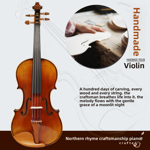 Violín para Estudiantes CHENTUO CT1.6 de Alta Calidad, Grado 3A, Hecho a Mano, Madera Maciza de Abeto y Arce, Fondo/Lados de Arce, Diapasón de Ébano, CN LIA Otros - Product Image 2