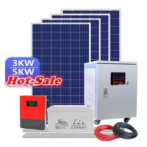 安卓离网太阳能系统20KW 10KW 2.5kva太阳能系统家用太阳能系统套装