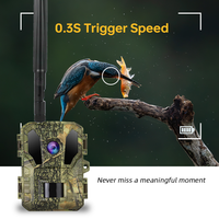 Caméra de chasse sans fil solaire 4G IP66 GPS alimentée par l'IA Sensvision avec accès gratuit au cloud