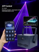 Projecteur laser à faisceau d'animation RGB, fonctionnement automatique, lumière DJ avec contrôle DMX512, 1W/2W/3W pour fête, bar, karaoké, mariage, spectacle