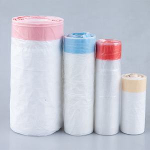 China de alta calidad de alta resistencia fuerte rollo de Plástico LDPE HDPE cordón bolsa de basura con corbata - Product Image 1