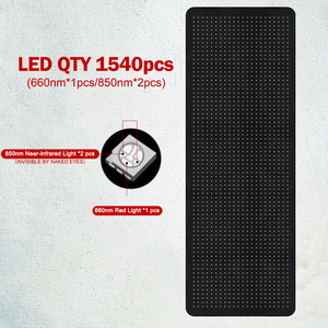 Couverture de luminothérapie rouge à intensité réglable pour sauna à domicile, favorise la récupération, tapis de luminothérapie rouge pour soulager la douleur corporelle complète - Product Image 1