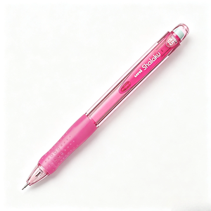 Crayon mécanique Uni Shalaku M5 100 0,5 mm, corps transparent, grip en caoutchouc souple, pour étudiants, écriture, Japon, unisexe - Product Image 4