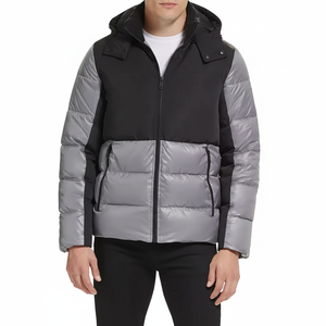 Chaqueta acolchada funcional con capucha para hombre, chaquetas elegantes de tela resistente al frío para hombre para invierno - Product Image 1