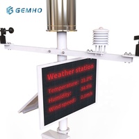 Enregistreur de données météo extérieur standard Station météo numérique Rs485/analogique avec jauge de pluie PM2.5 divers capteurs