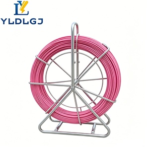YILI Industrial - Varilla de Fibra de Vidrio Anti-Torceduras de 9 mm y 120 m, Varilla de Alta Resistencia para Conductos, Color Rosa, <span class=keywords><strong>con</strong></span> Marcas de Medición Precisas - Product Image 3