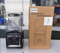 Blender Es Komersial 220V dengan Panel Kontrol Mekanis, Kecepatan Dapat Diatur, Fungsi Pulse, Cangkir PC Tahan Lama, Blender Penghancur Cepat