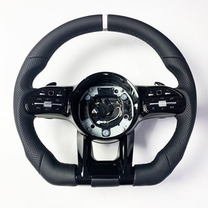 Volant chauffant et vibrant personnalisé pour <span class=keywords><strong>Mercedes</strong></span>-Benz AMG Classe G W460 W463 W465 GLA C117 250 <span class=keywords><strong>200</strong></span> C118 <span class=keywords><strong>CLK</strong></span> W209 GLE W167 C257 - Product Image 4